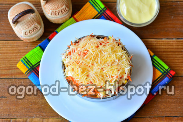 강판 치즈 한 층