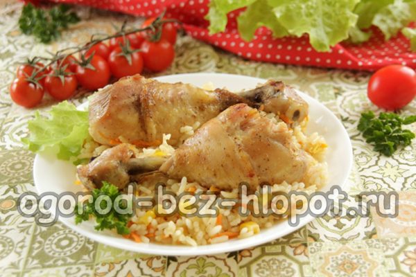 닭고기와 야채를 넣은 밥