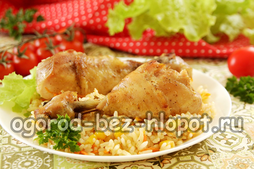 닭고기를 넣은 게으른 조림밥