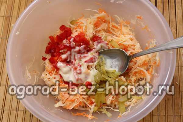 고추, 오이, 마요네즈