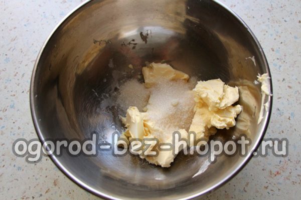 설탕을 넣은 버터