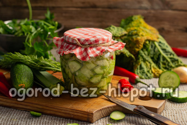 겨울철 오이 샐러드