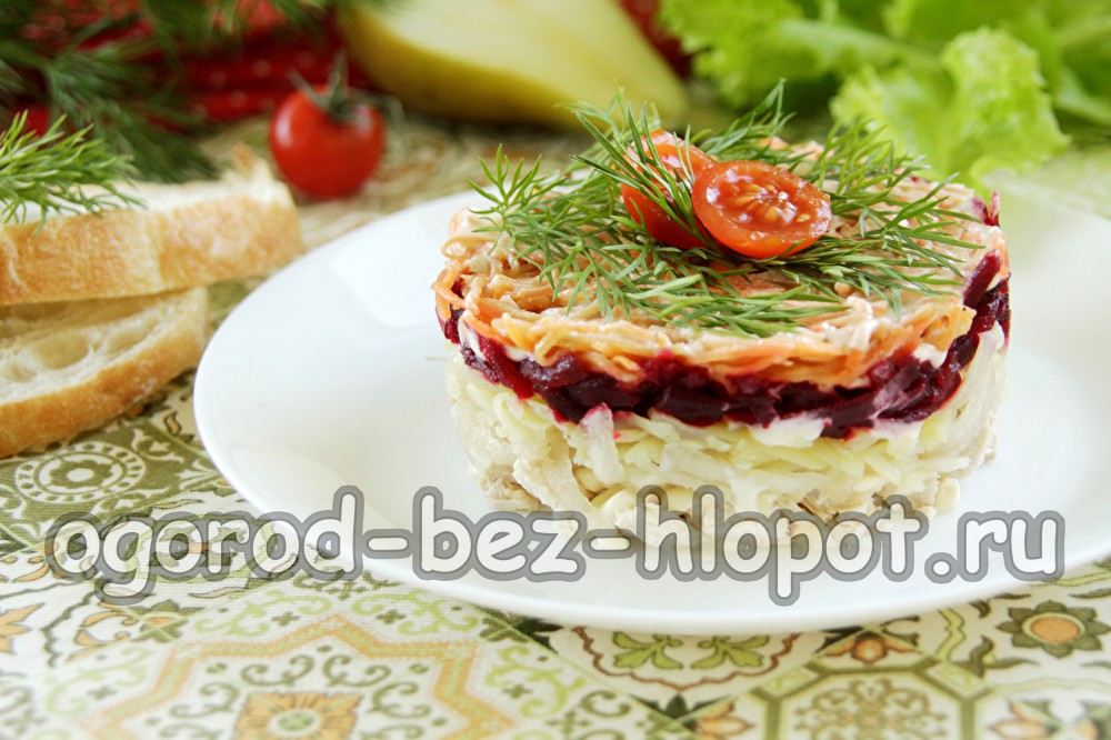 코렐 샐러드는 정말 맛있어요