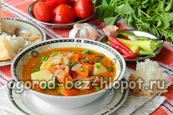 수제 돼지고기 슈르파