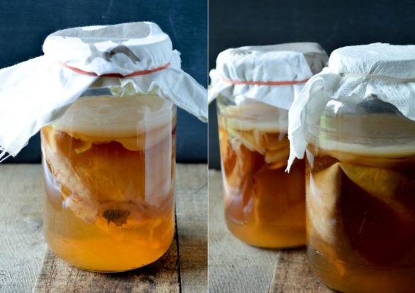 병에 담긴 차즈니 버섯