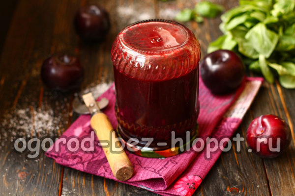 초콜릿에 담긴 자두잼