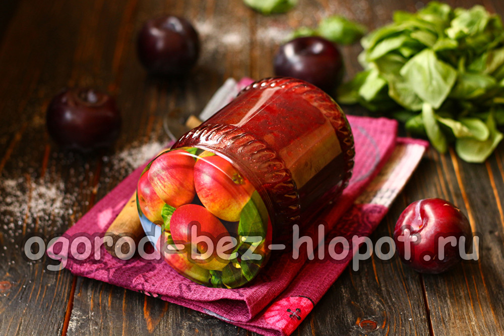 코코아가 들어간 초콜릿 자두잼