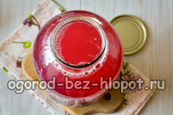 설탕에 절인 과일을 다시 병에 붓습니다.