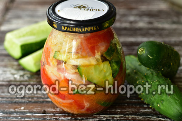 오이를 곁들인 헌터 샐러드