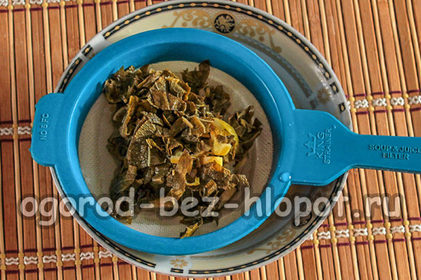 국물을 걸러내다