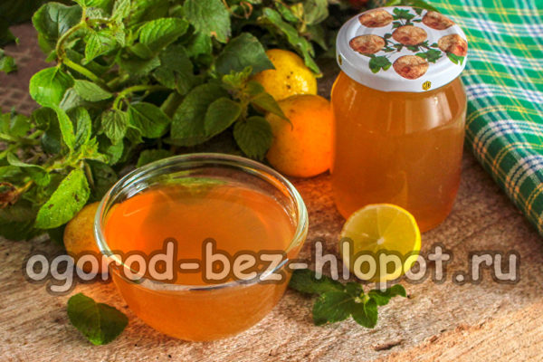 민트와 레몬잼이 완성되었습니다