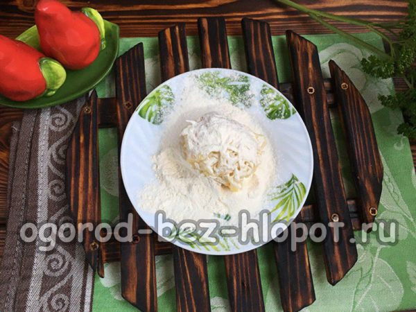 밀가루에 묻히다